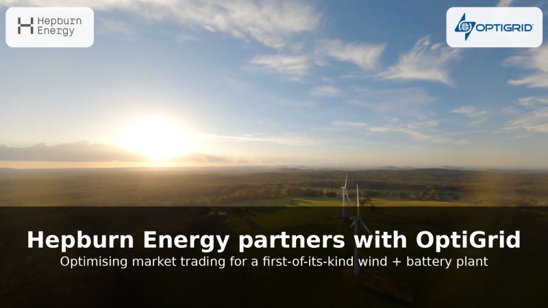 Cover image for Hepburn selects OptiGrid to optimise their Wind-Battery Hybrid